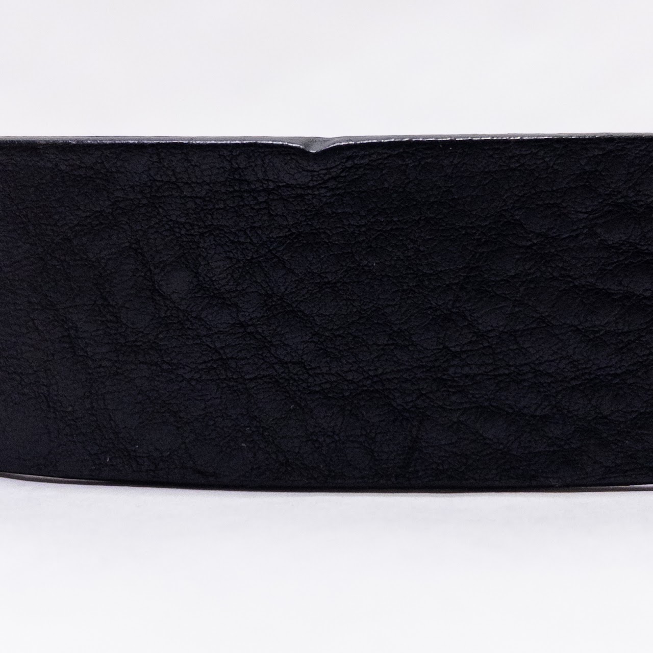 Gucci Split Strap Textured Leather Belt