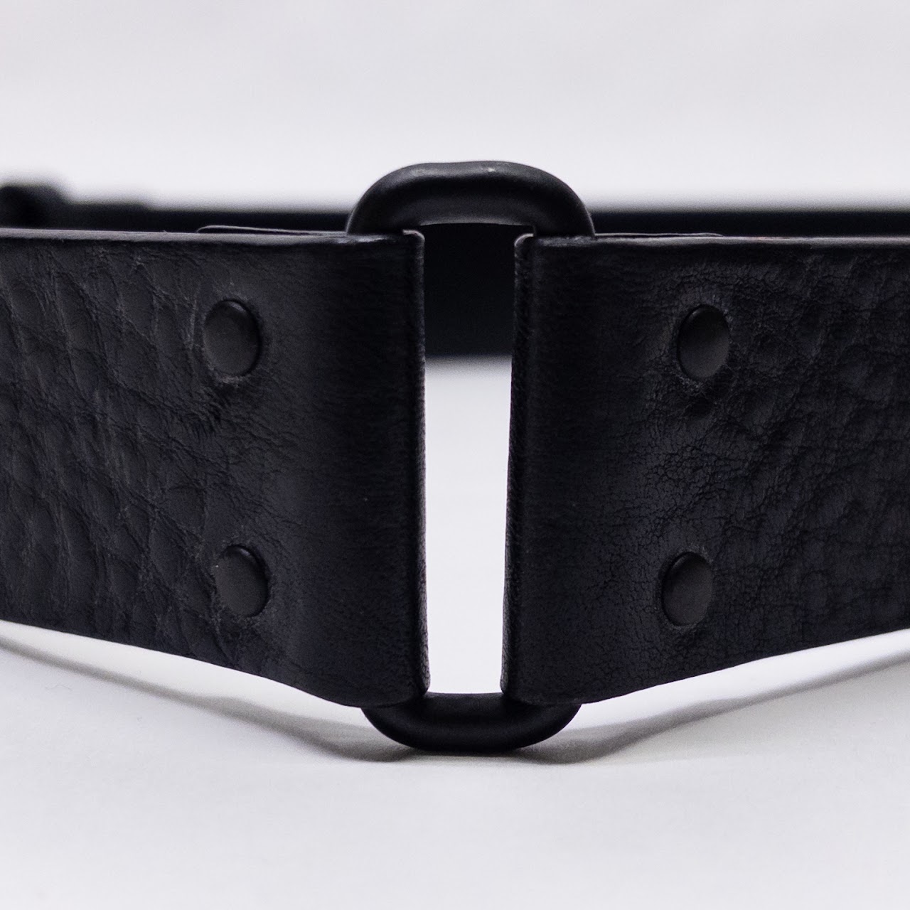 Gucci Split Strap Textured Leather Belt