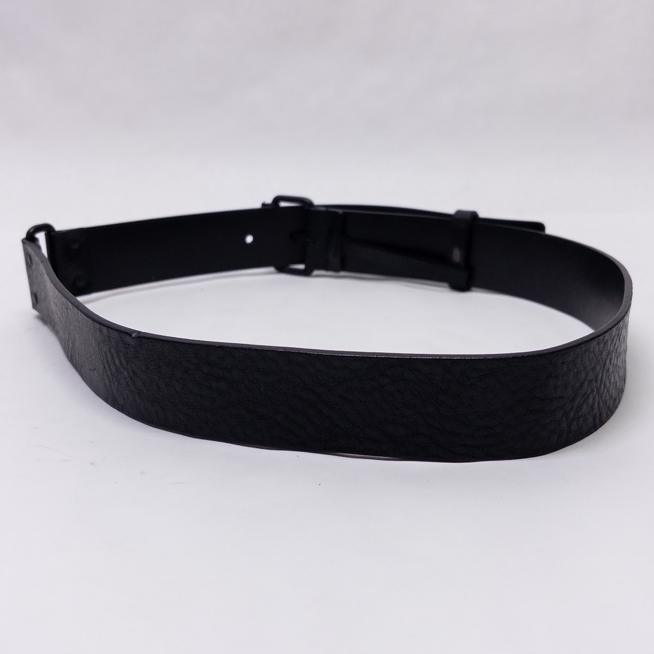 Gucci Split Strap Textured Leather Belt