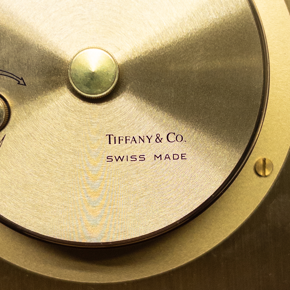 Tiffany & Co. Swing Out Desk Clock