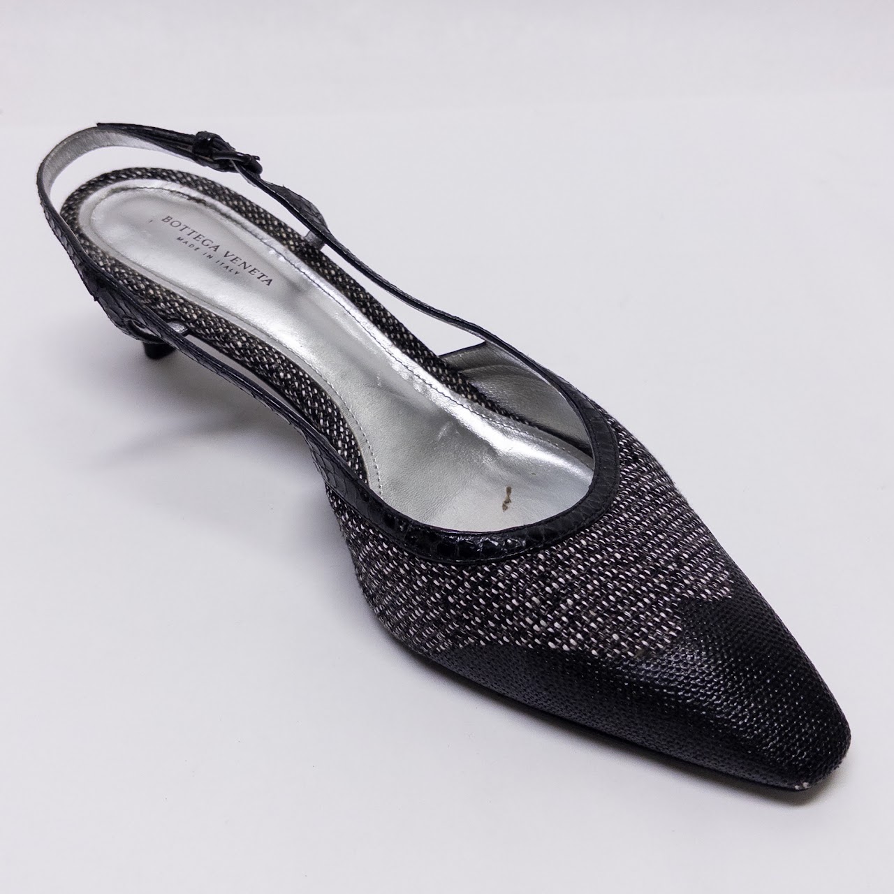 Bottega Veneta Intrecciato Weave Slingback Pumps