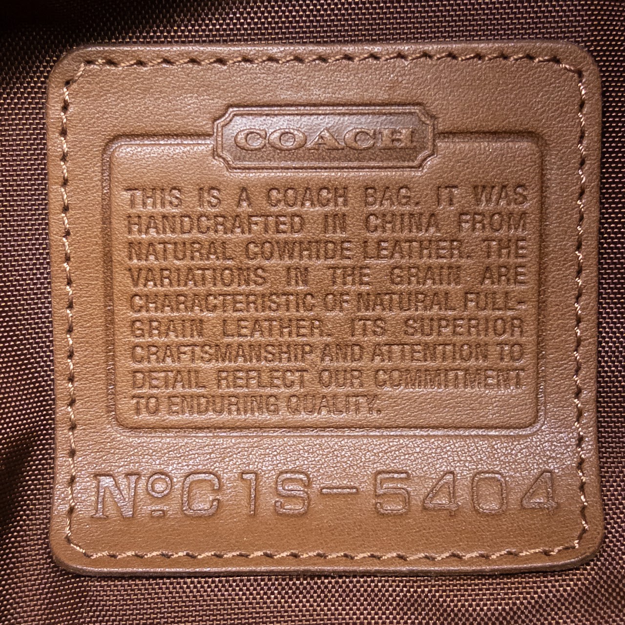 Coach Transatlantic Saddle Leather Travel Duffel