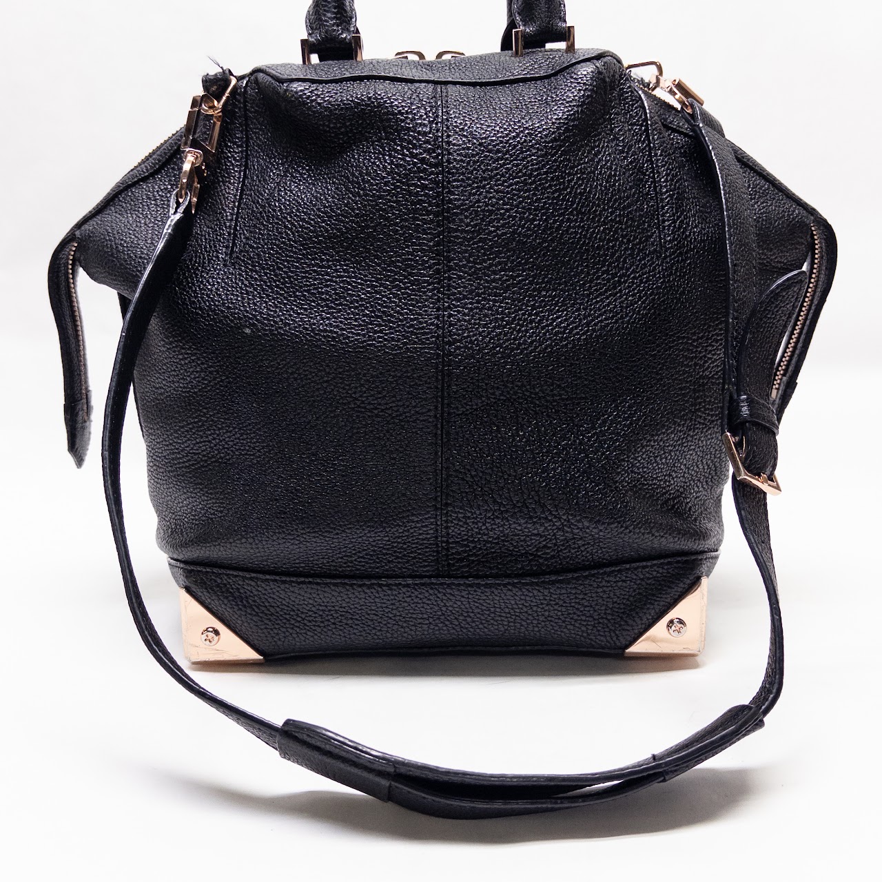 Alexander Wang Pebble Leather Bowling Bag Purse