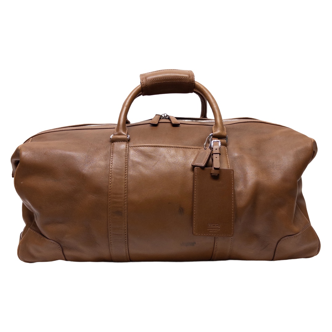 Coach Transatlantic Saddle Leather Travel Duffel