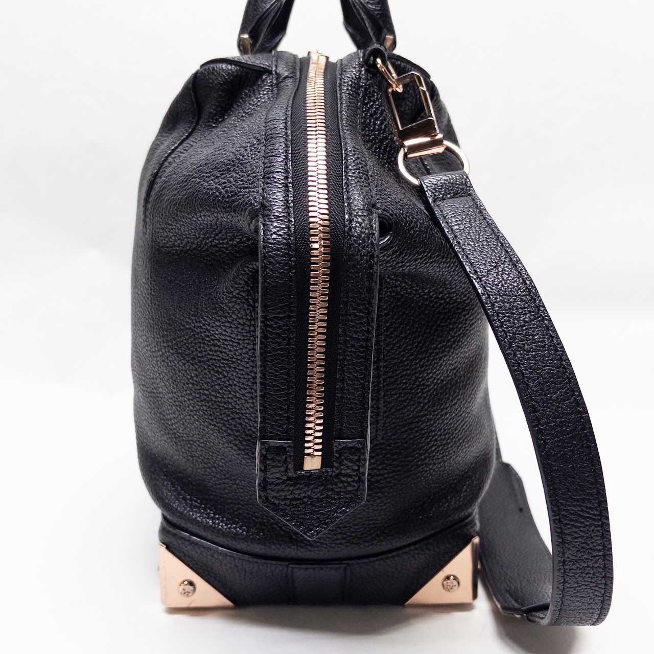 Alexander Wang Pebble Leather Bowling Bag Purse