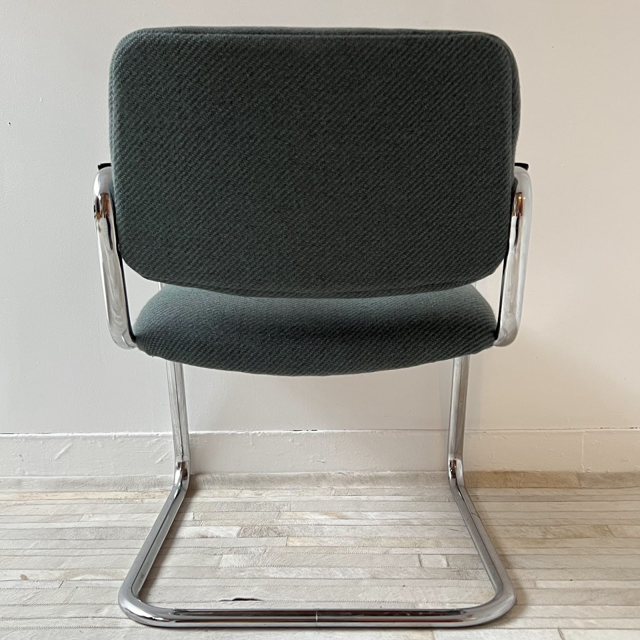 All-Steel, Inc. Vintage Cantilever Armchair Pair