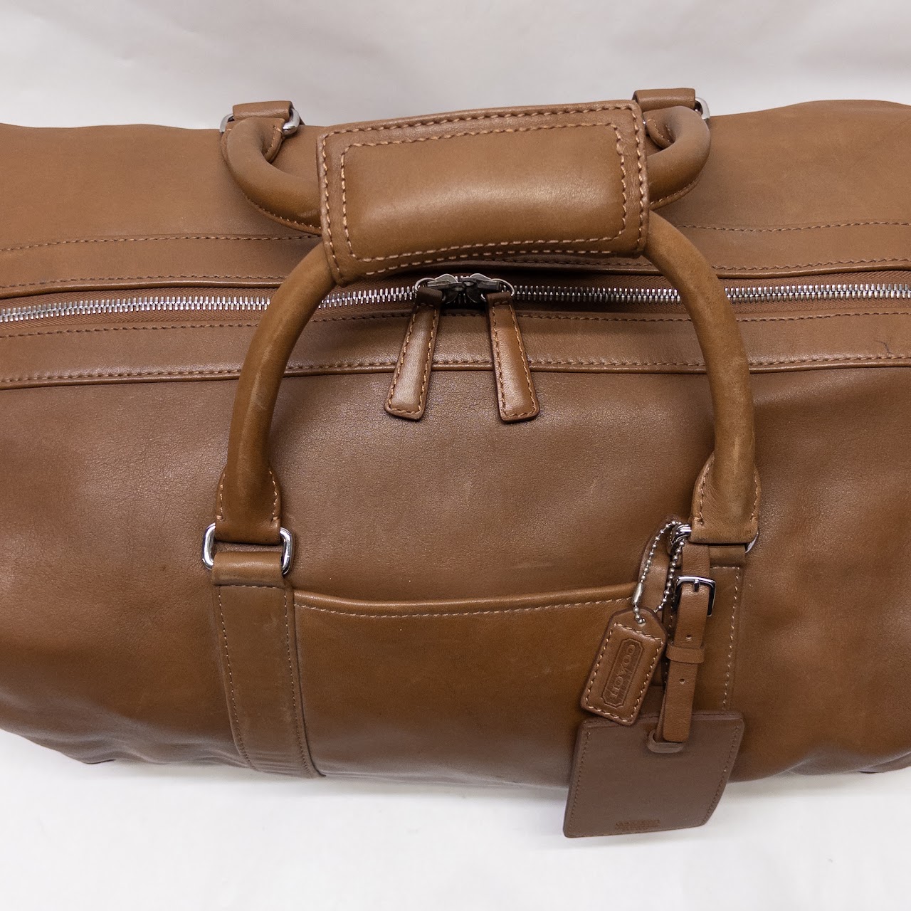 Coach Transatlantic Saddle Leather Travel Duffel