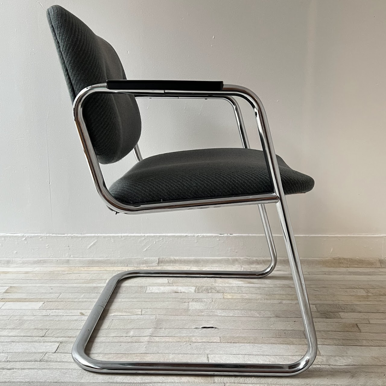 All-Steel, Inc. Vintage Cantilever Armchair Pair