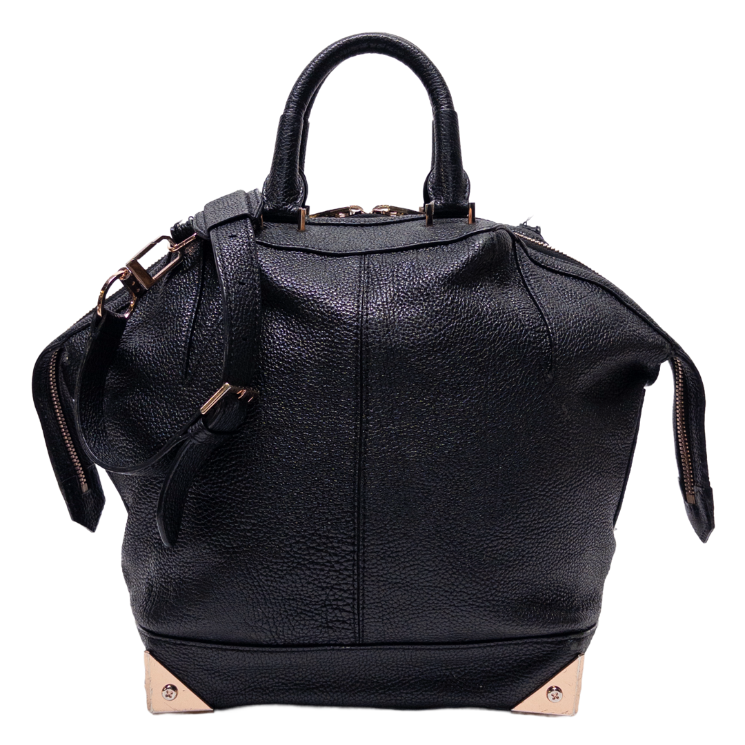 Alexander Wang Pebble Leather Bowling Bag Purse