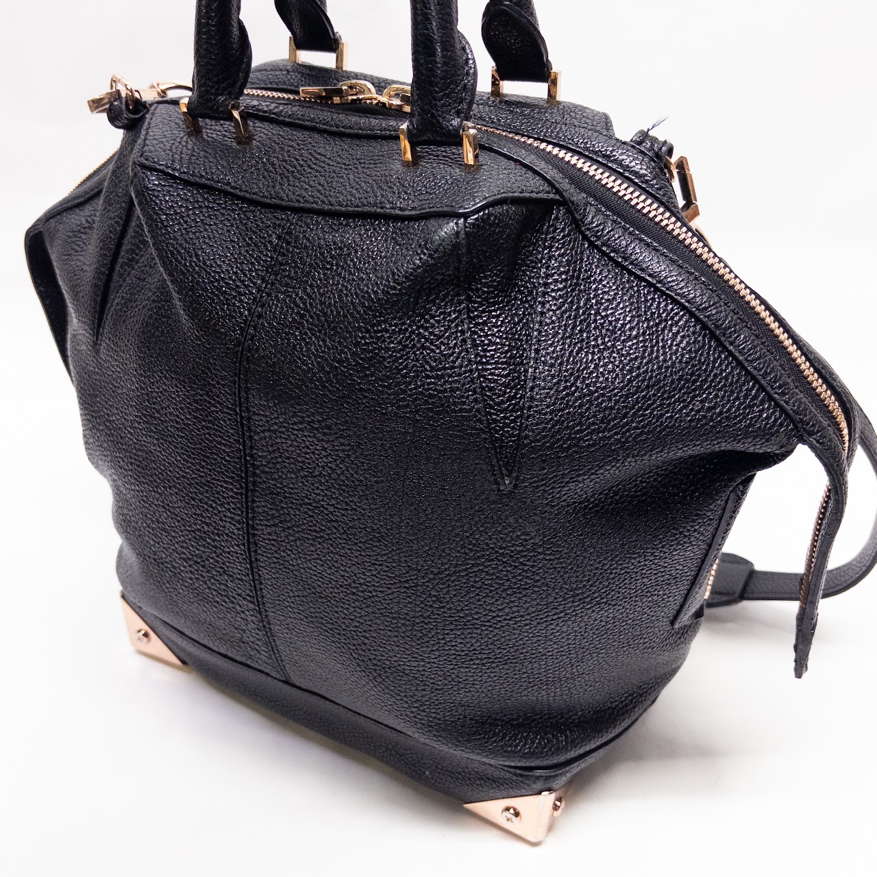 Alexander Wang Pebble Leather Bowling Bag Purse