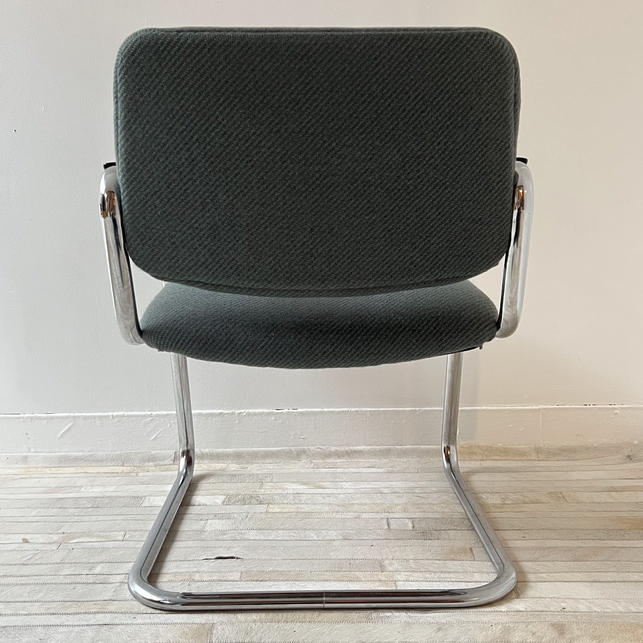 All-Steel, Inc. Vintage Cantilever Armchair Pair