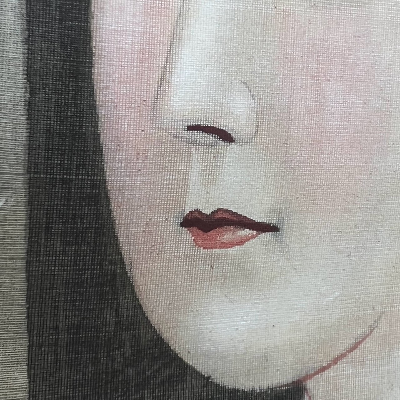 Japanese Large Scale Portrait Painting