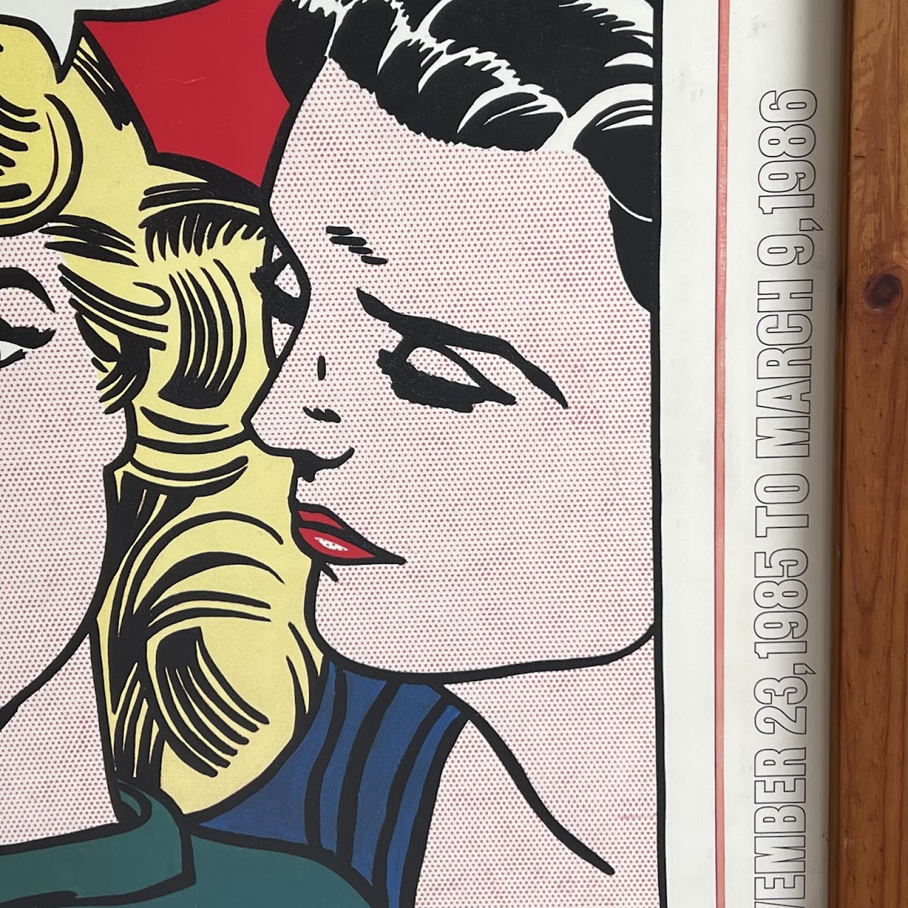 Roy Lichtenstein 'Eddie Diptych' Walker Art Center Exhibition Poster, 1986