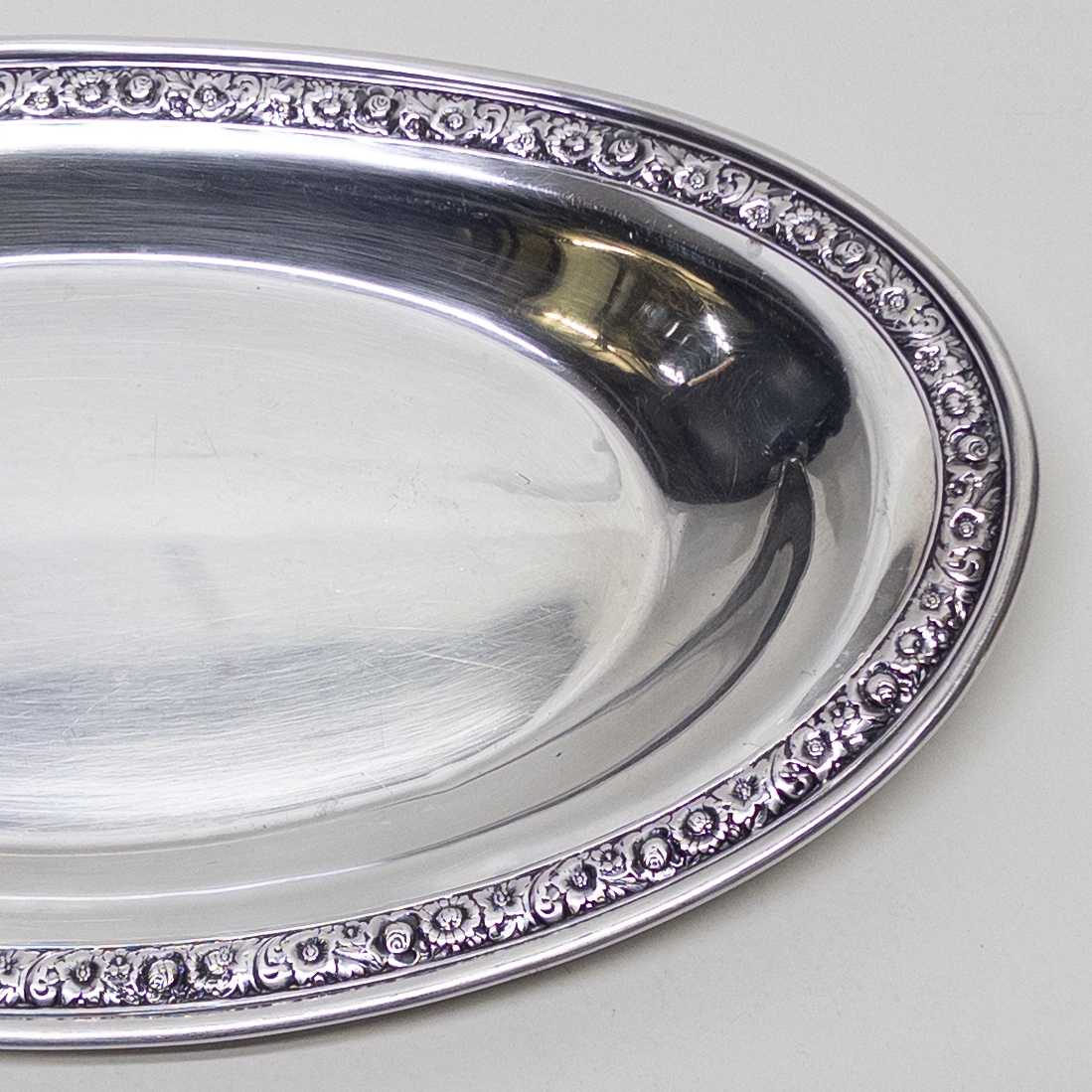 Sterling Silver Oblong Serving Tray