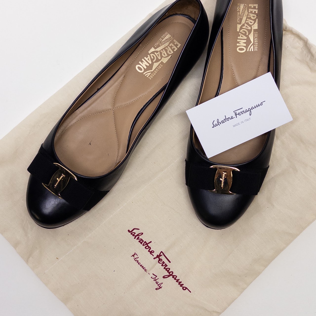 Salvatore Ferragamo Vara Ballet Flats