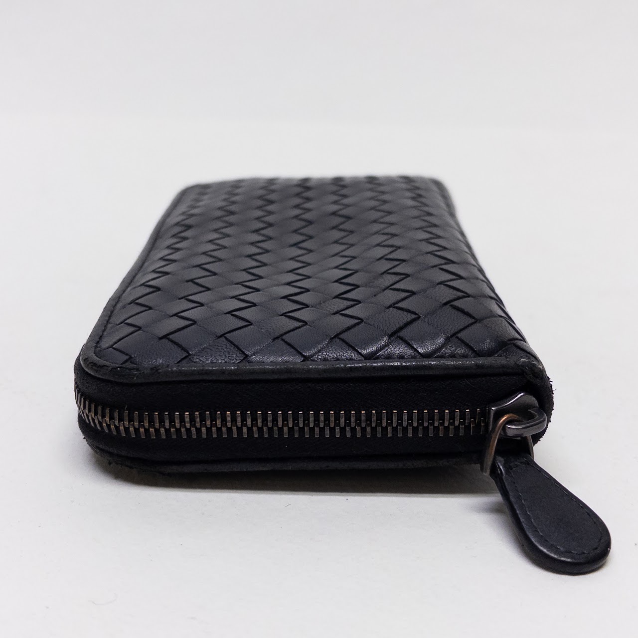 Bottega Veneta Cross Woven Continental Wallet