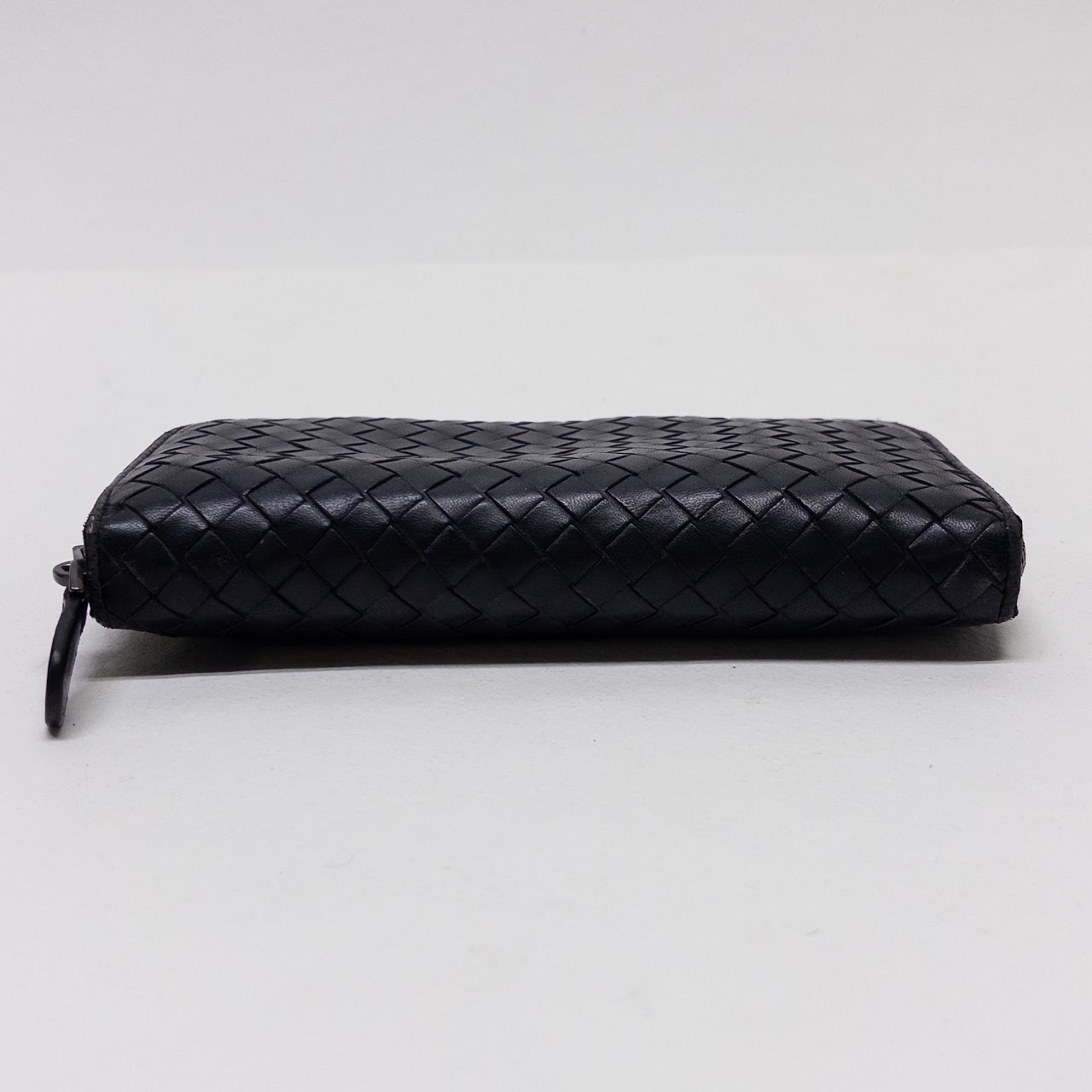 Bottega Veneta Cross Woven Continental Wallet