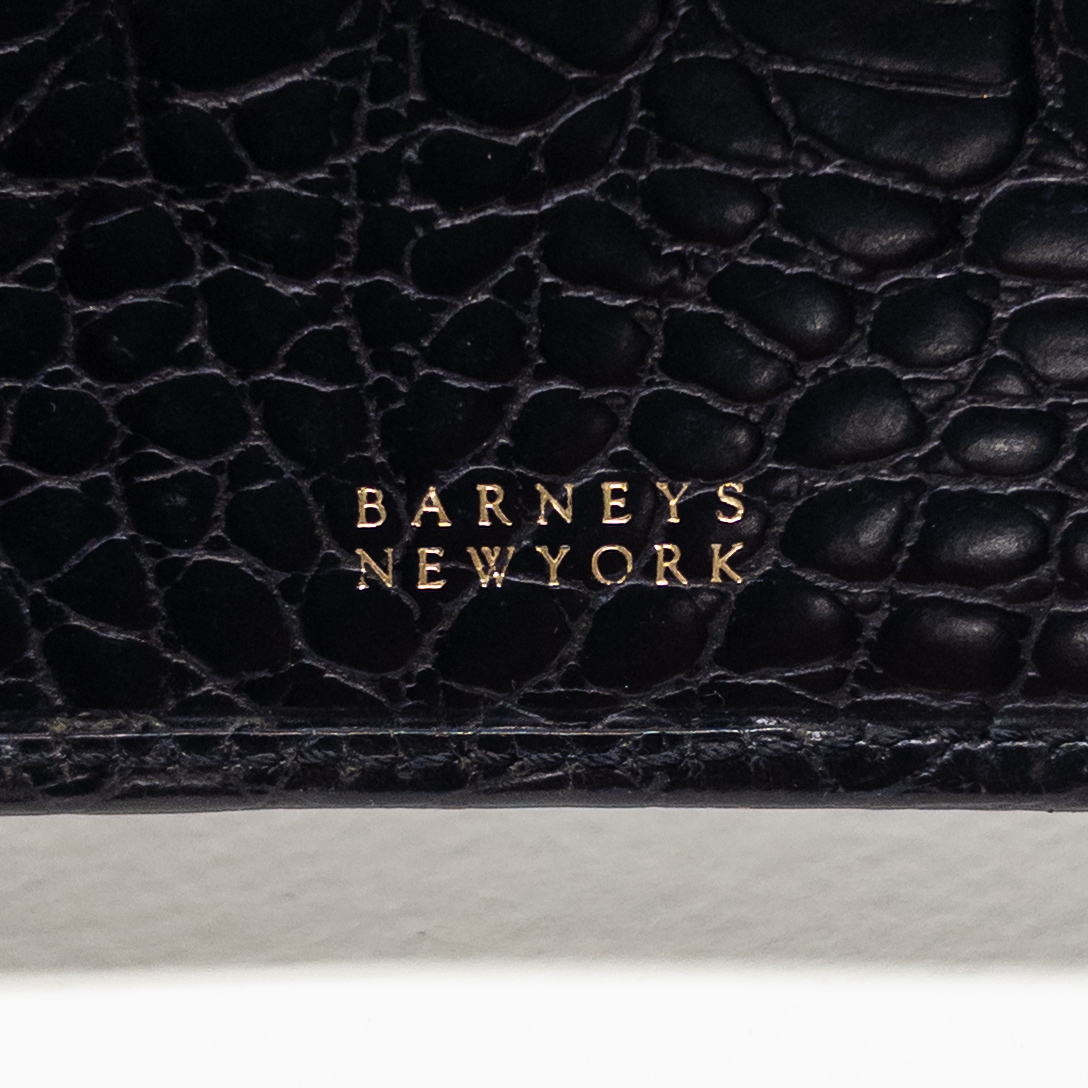 Barney's New York Alligator Card Wallet