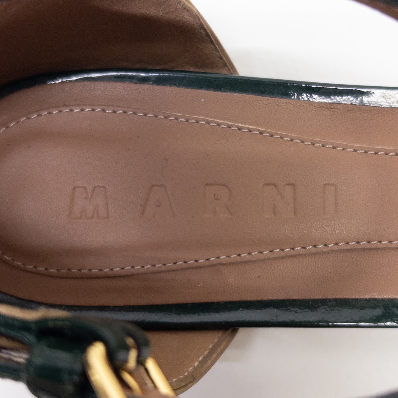 Marni Tri Color Patent Leather Flats