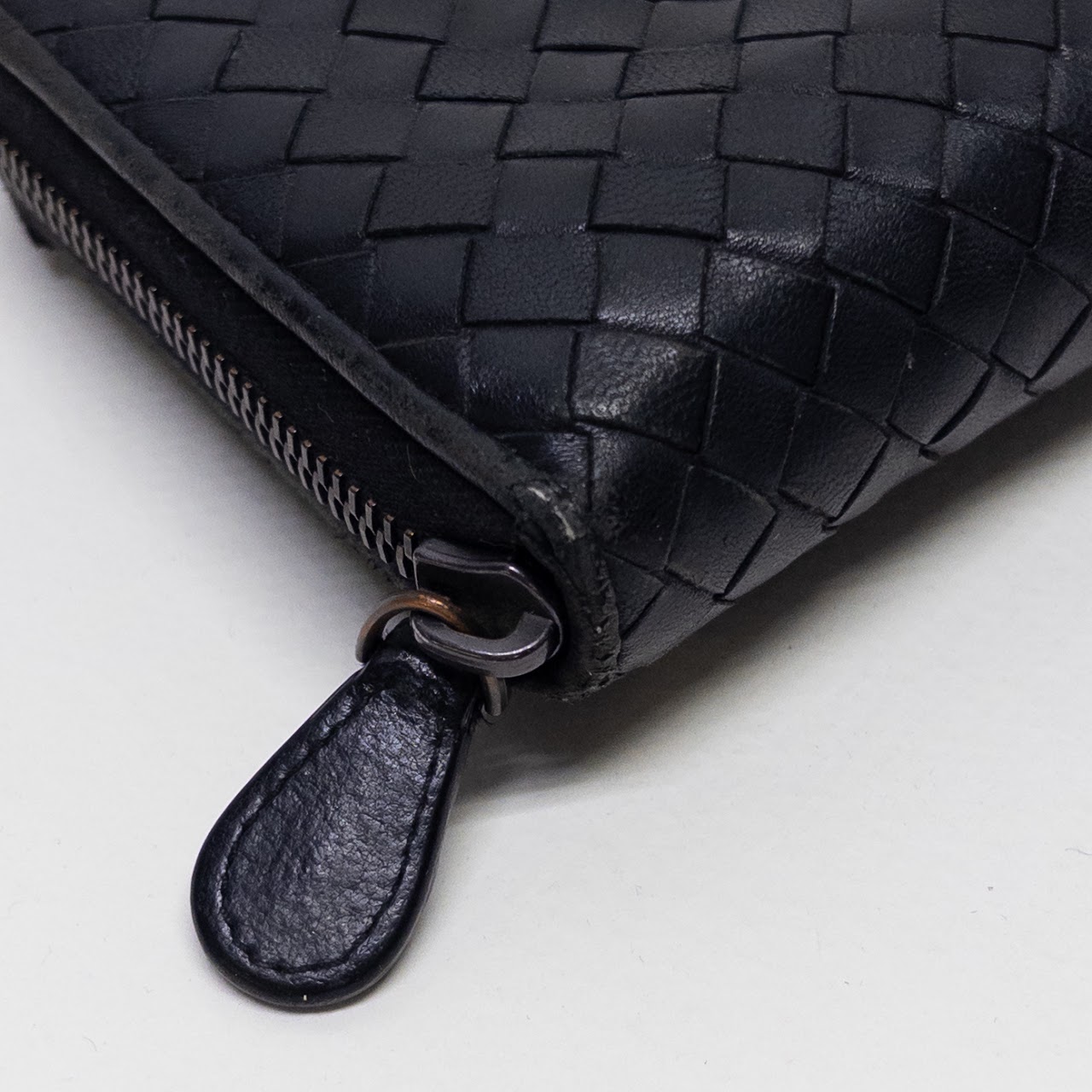 Bottega Veneta Cross Woven Continental Wallet