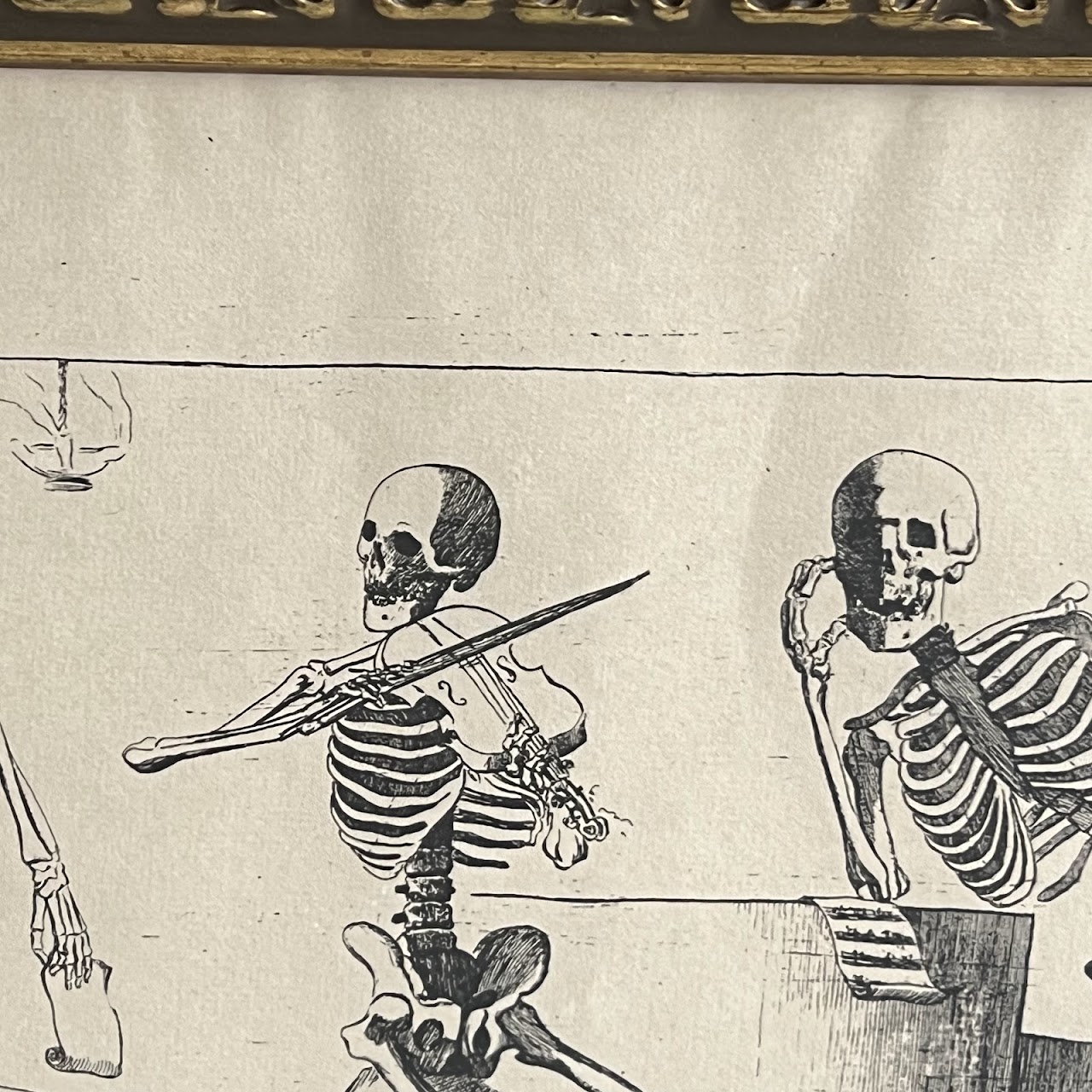 After Jacques Gamelin 'O Quanto Ci Deve Dare Pensiere' Memento Mori Vintage Print