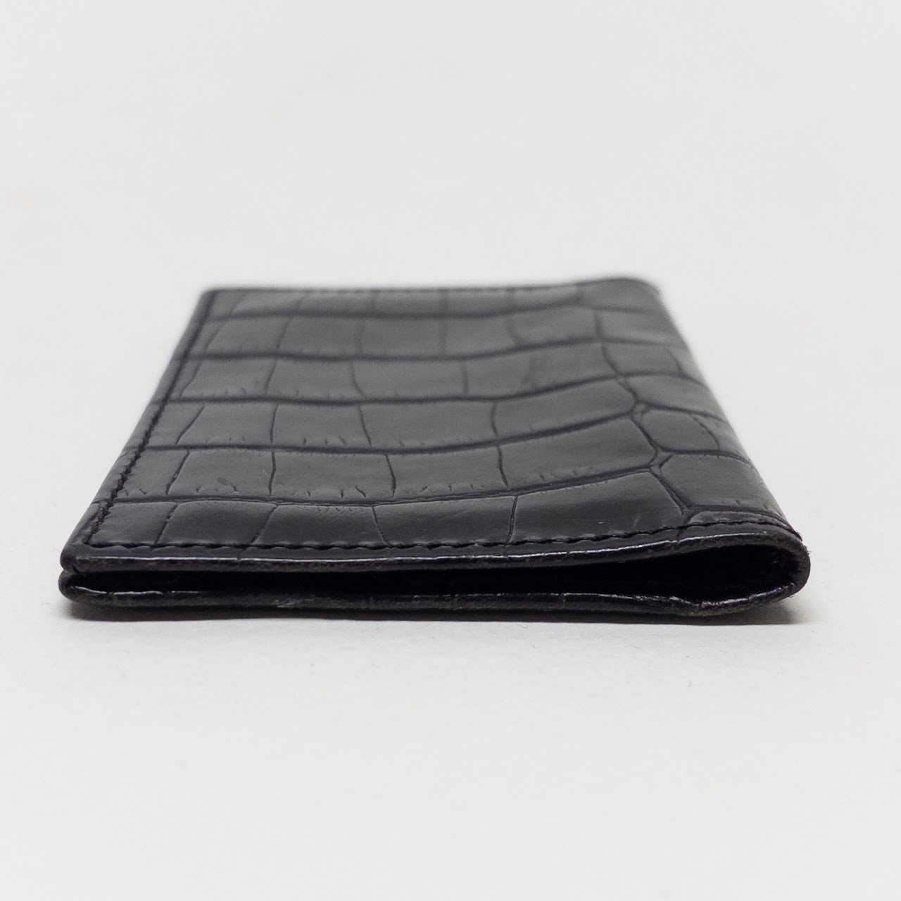 Barney's New York Alligator Card Wallet