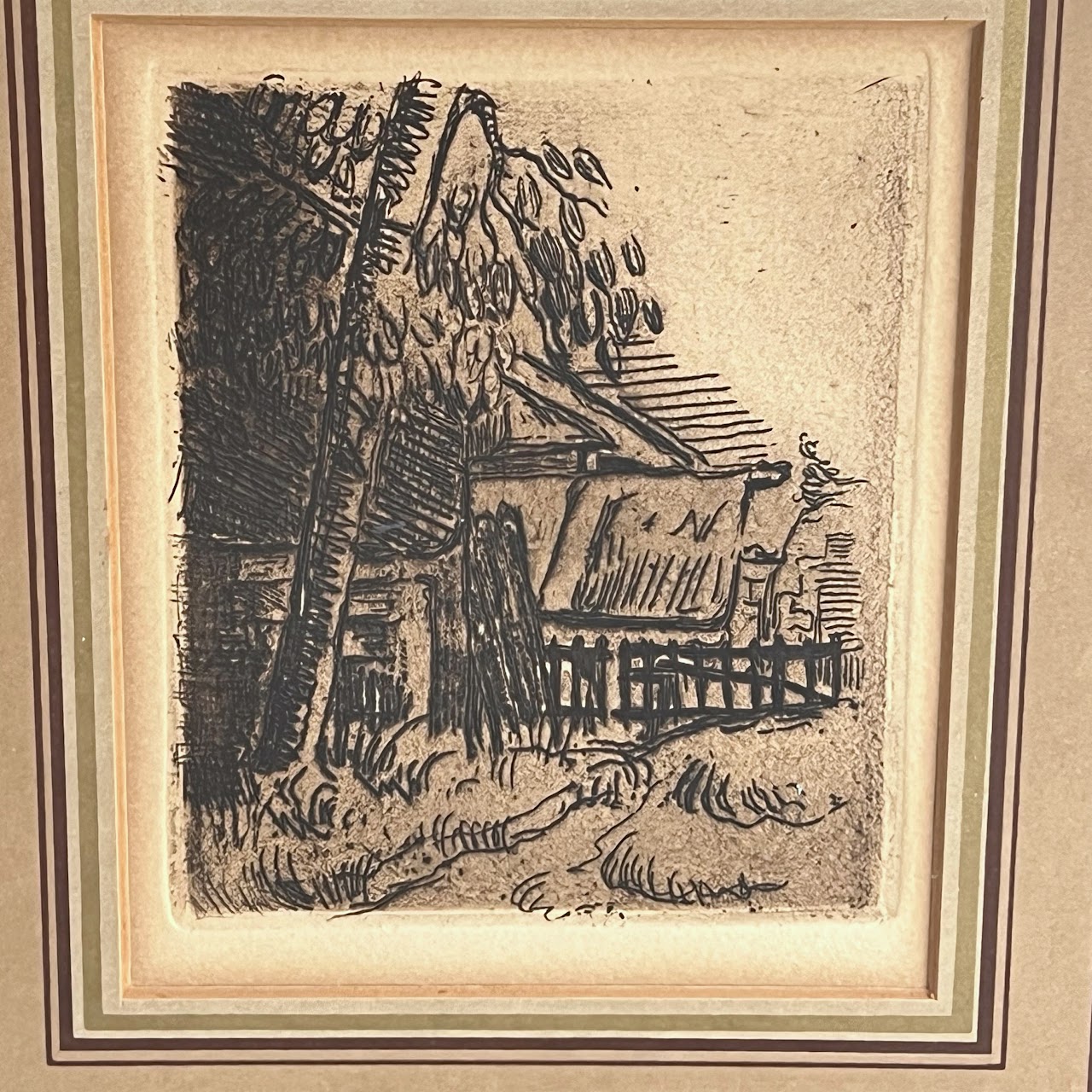 After Paul Cézanne 'Paysage a Auvers' anneCollector's Guild Etching