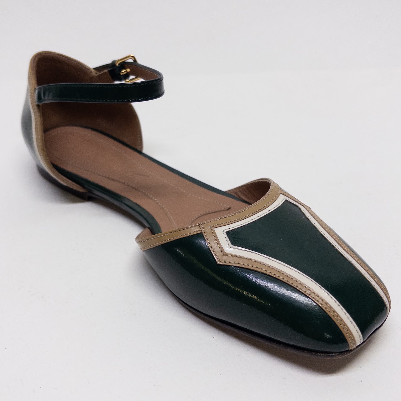 Marni Tri Color Patent Leather Flats