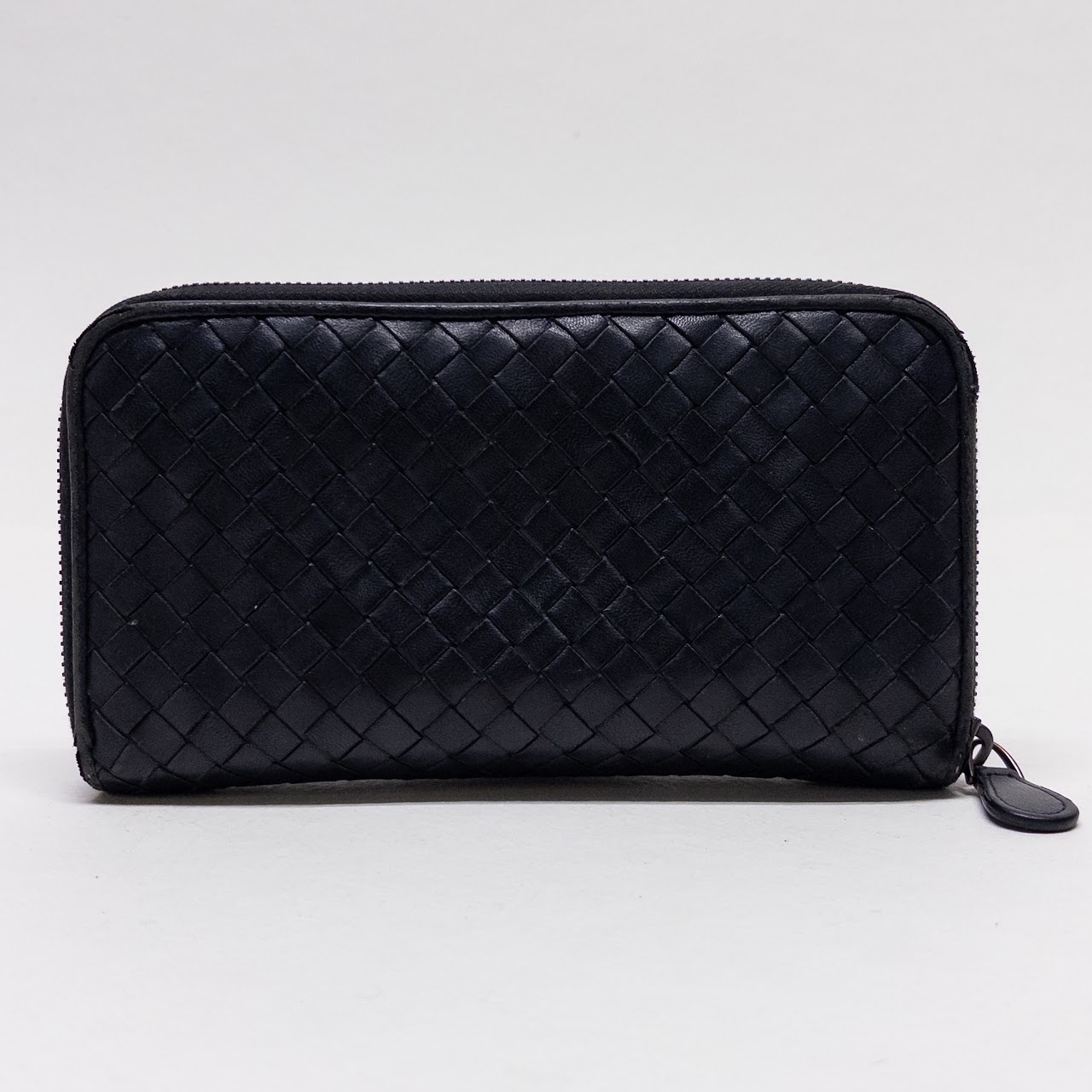 Bottega Veneta Cross Woven Continental Wallet