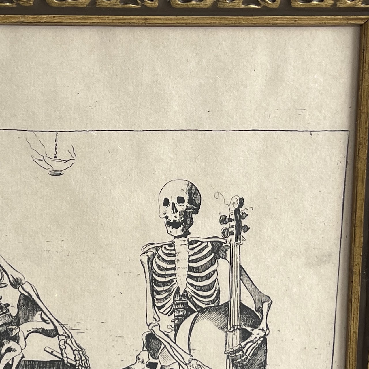 After Jacques Gamelin 'O Quanto Ci Deve Dare Pensiere' Memento Mori Vintage Print