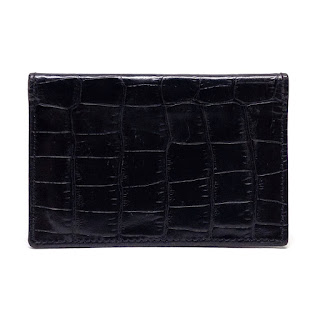 Barney's New York Alligator Card Wallet