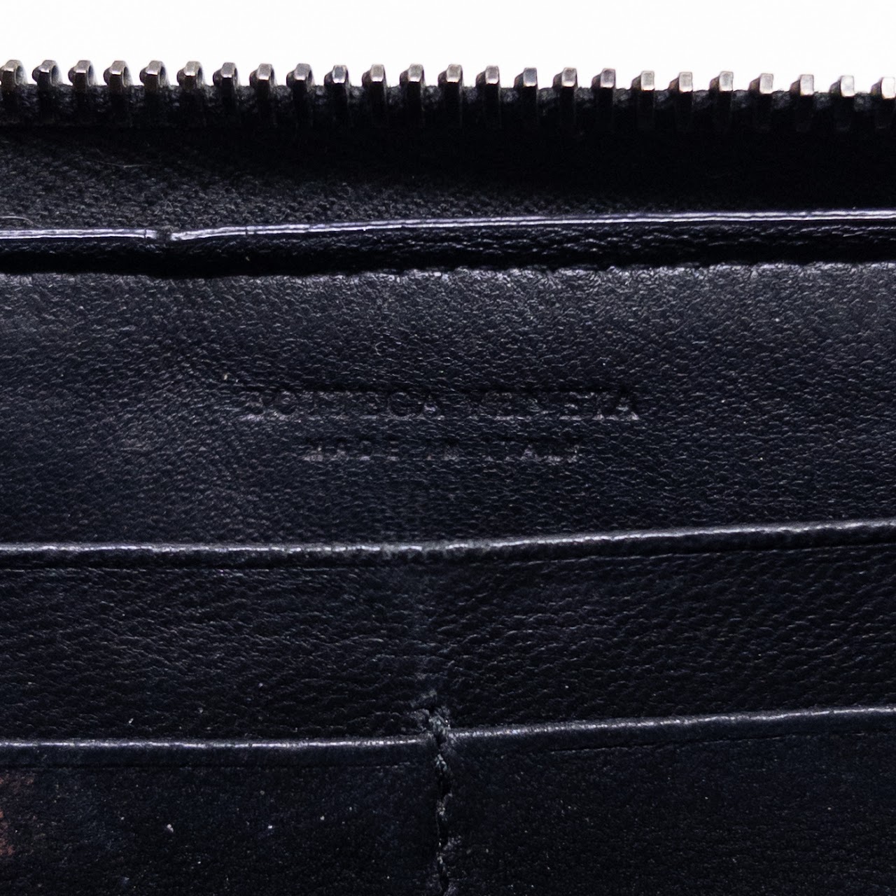 Bottega Veneta Cross Woven Continental Wallet