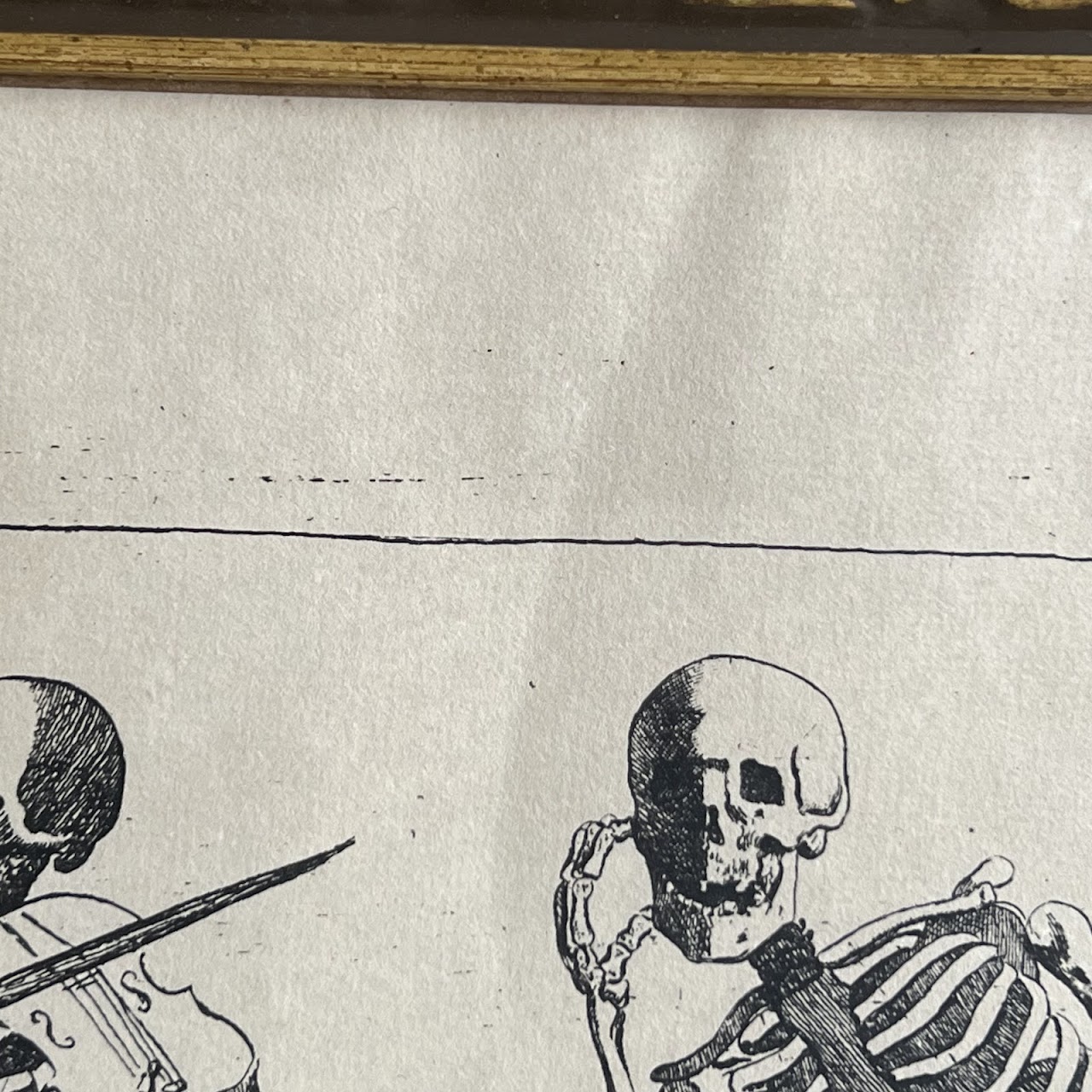 After Jacques Gamelin 'O Quanto Ci Deve Dare Pensiere' Memento Mori Vintage Print