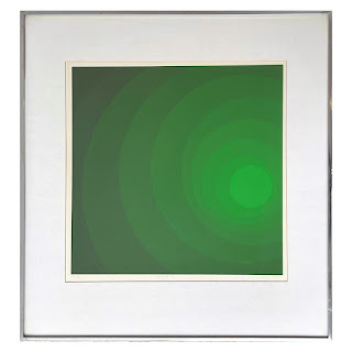 'Study II-2' Signed Modernist Color Study Silkscreen, 1972