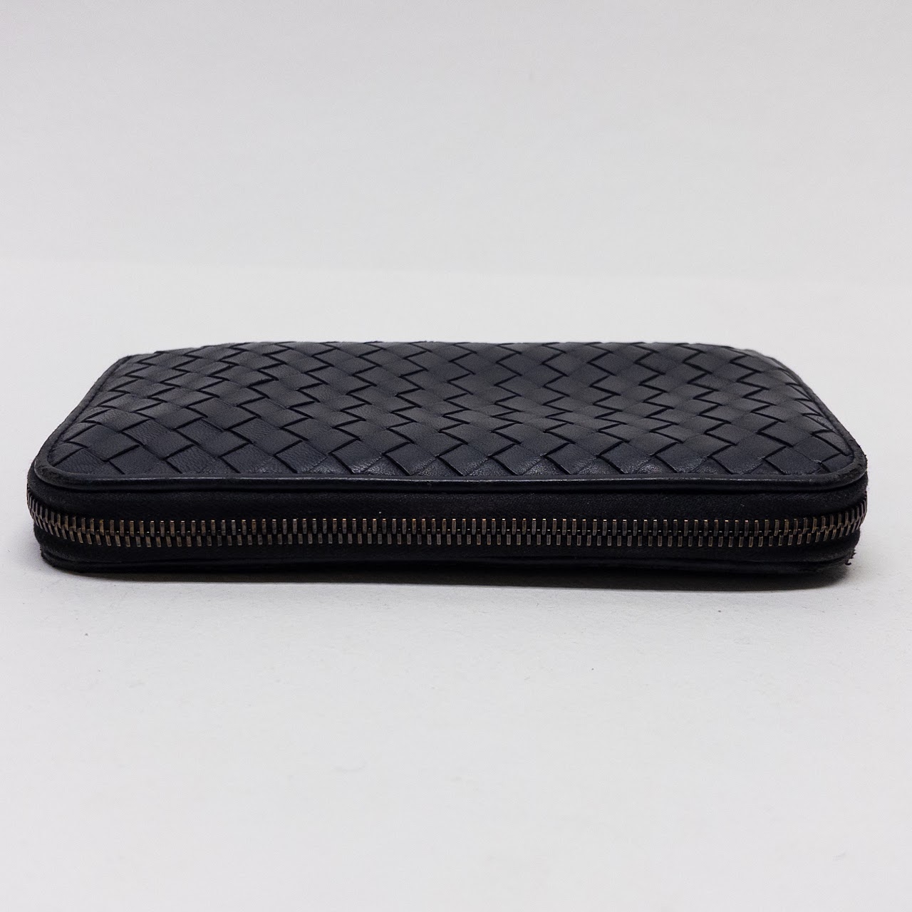 Bottega Veneta Cross Woven Continental Wallet