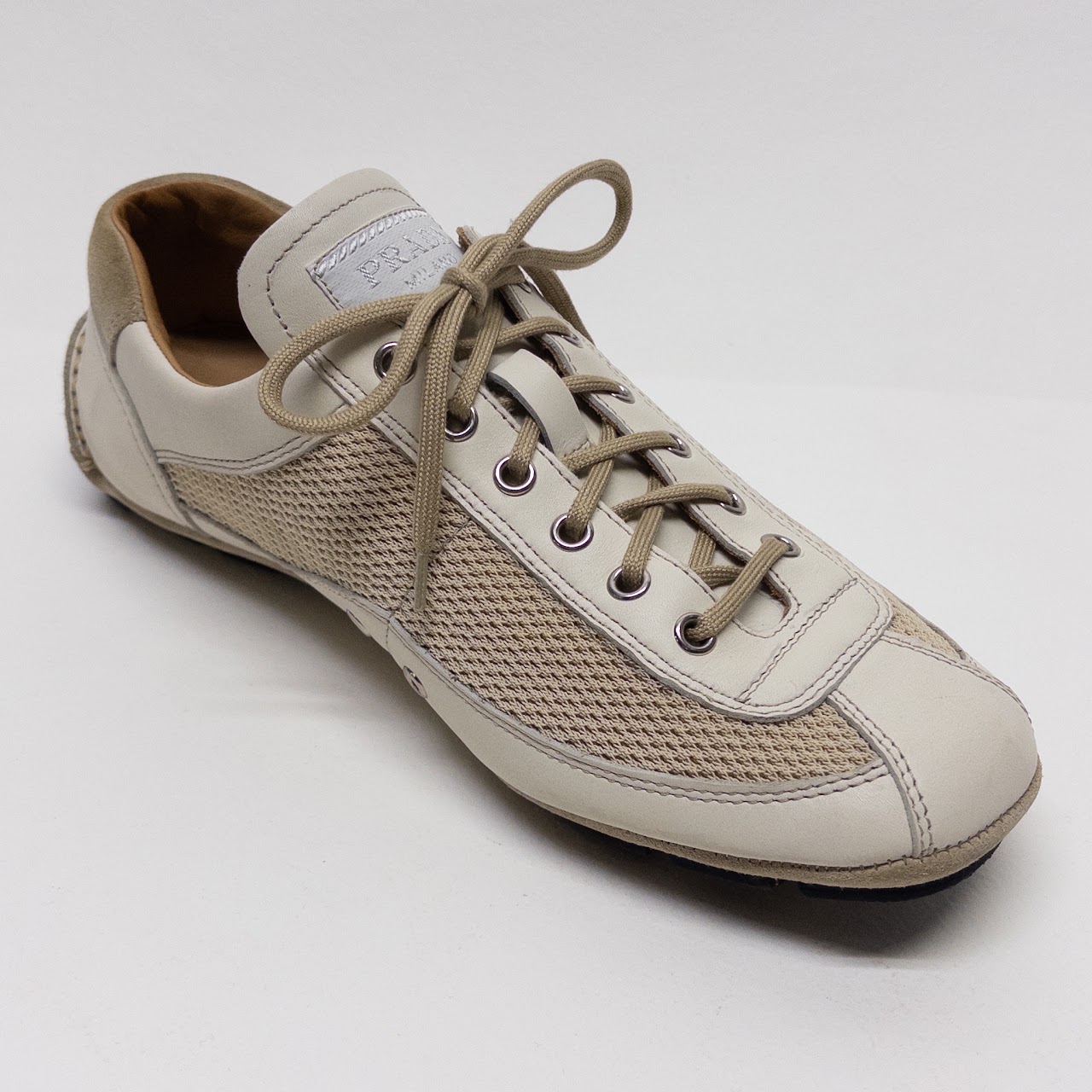 Prada Vintage Leather and Mesh Car Shoes