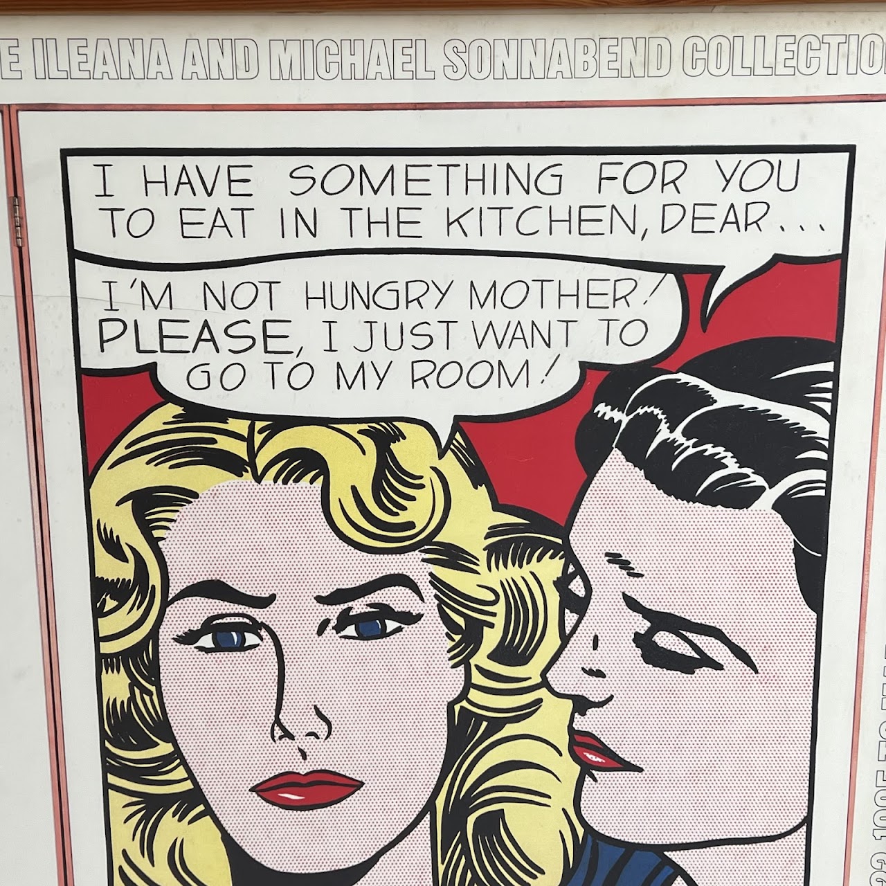 Roy Lichtenstein 'Eddie Diptych' Walker Art Center Exhibition Poster, 1986