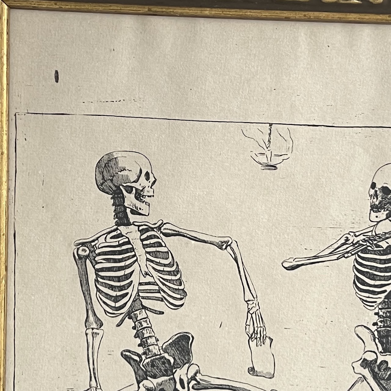 After Jacques Gamelin 'O Quanto Ci Deve Dare Pensiere' Memento Mori Vintage Print