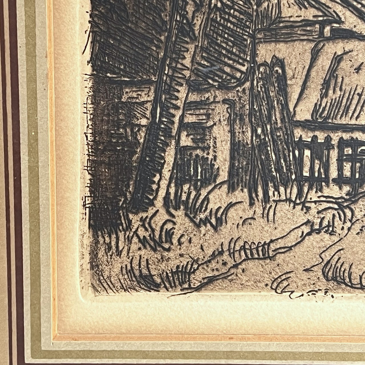 After Paul Cézanne 'Paysage a Auvers' anneCollector's Guild Etching