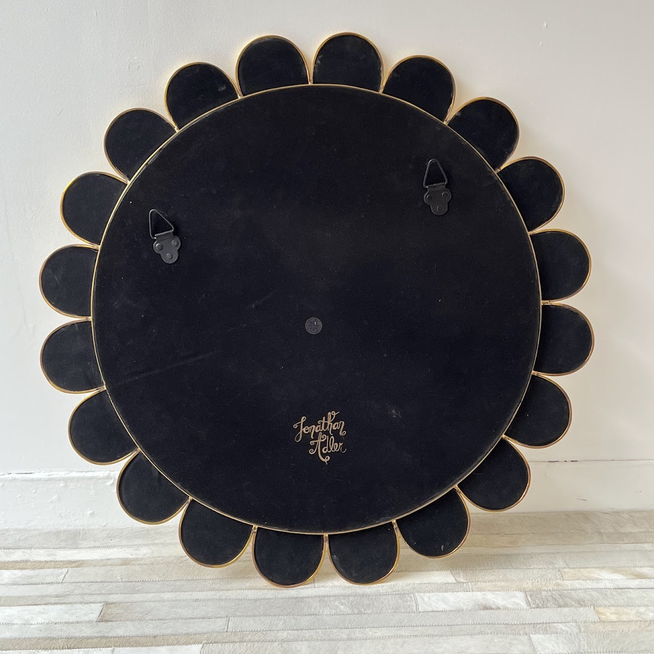 Jonathan Adler Mother of Pearl Inlaid Petal Mirror