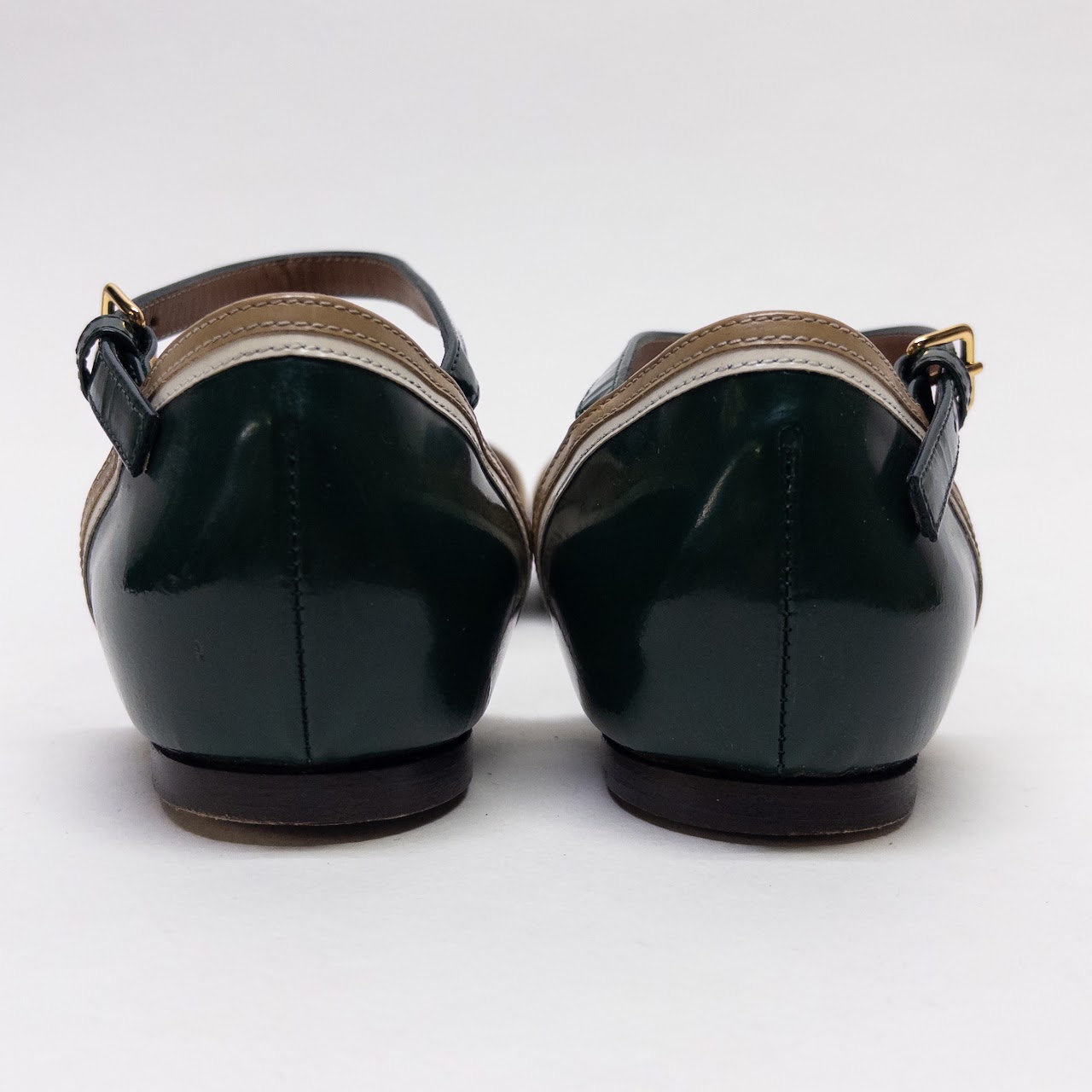 Marni Tri Color Patent Leather Flats