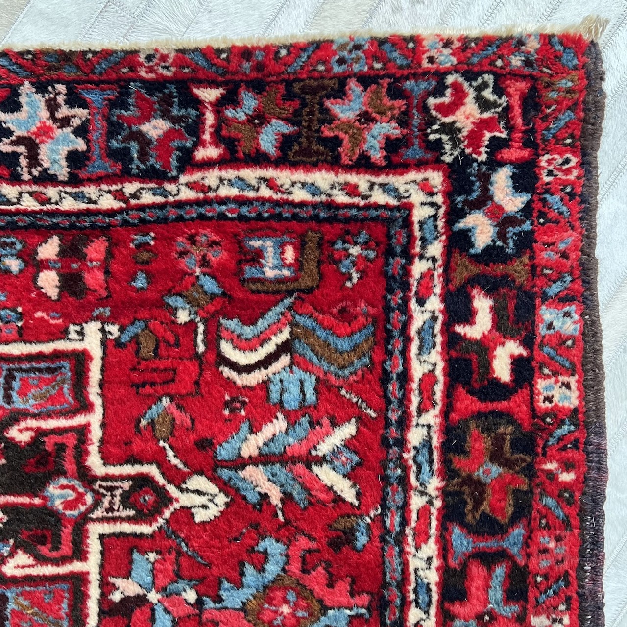 Heriz Wool Small Area Rug