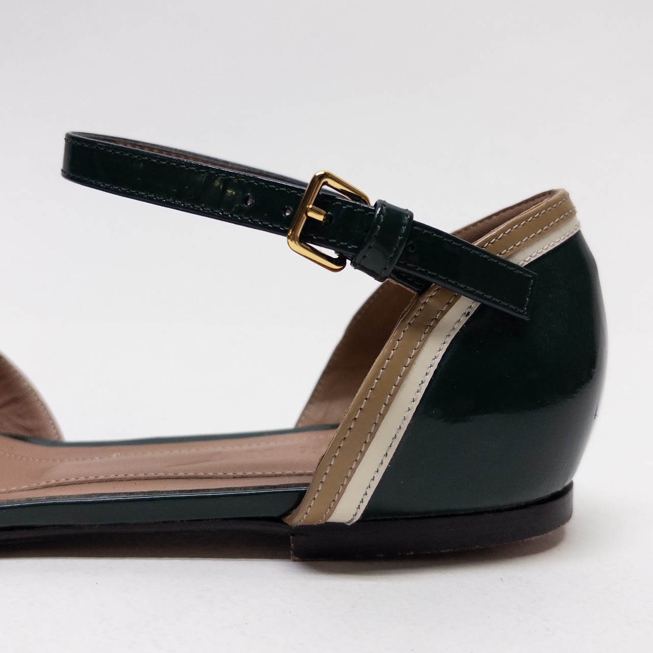 Marni Tri Color Patent Leather Flats