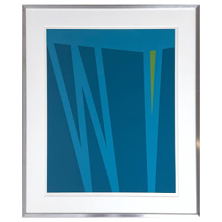 Condeso Signed Modernist Hard-Edge Silkscreen, 1972