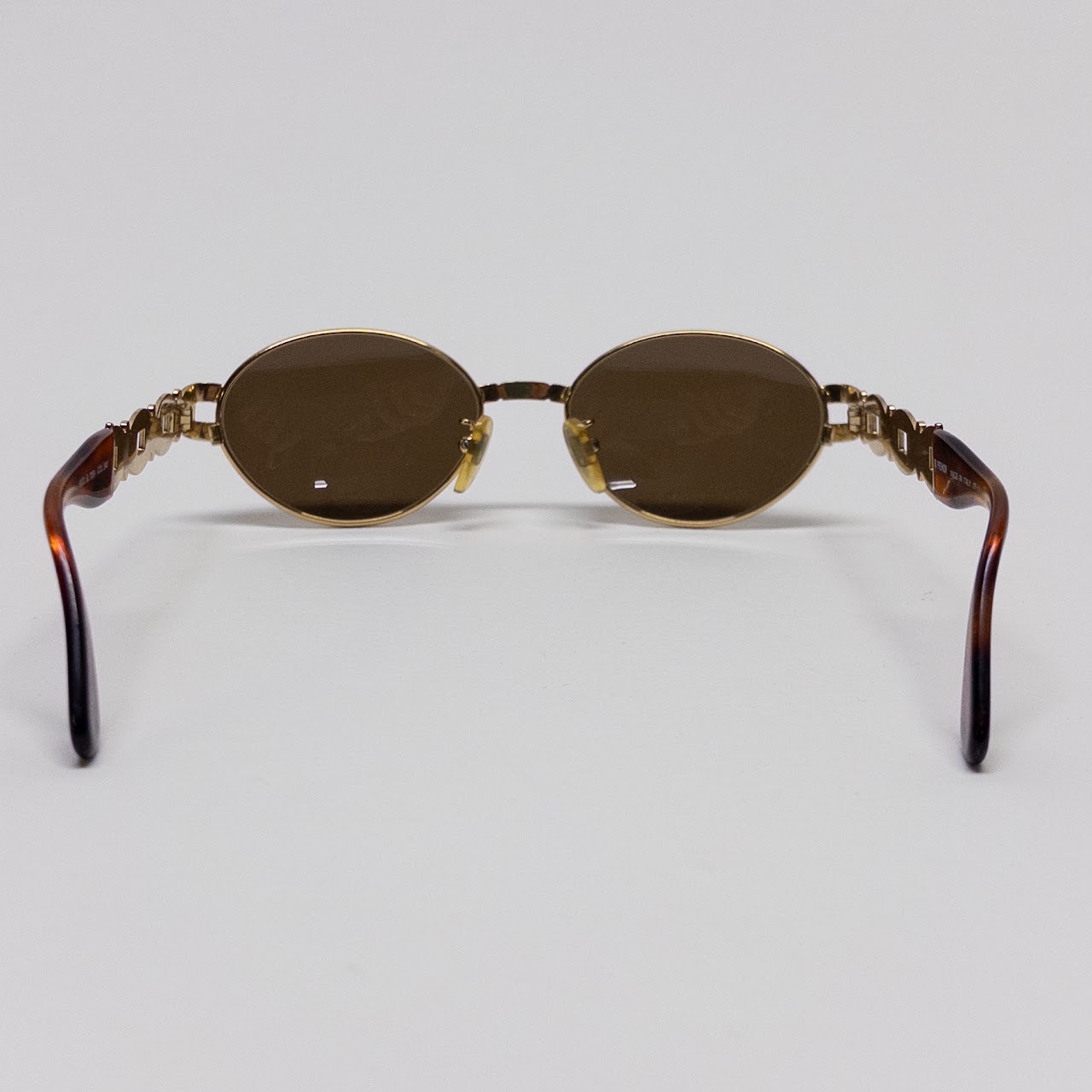 Fendi Oval Vintage Gold Chain Sunglasses