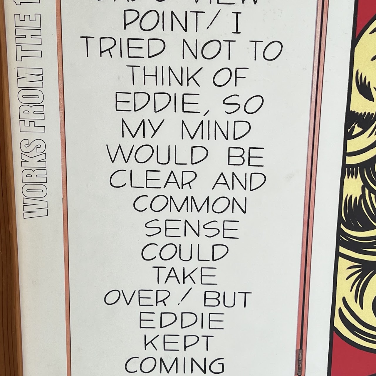 Roy Lichtenstein 'Eddie Diptych' Walker Art Center Exhibition Poster, 1986