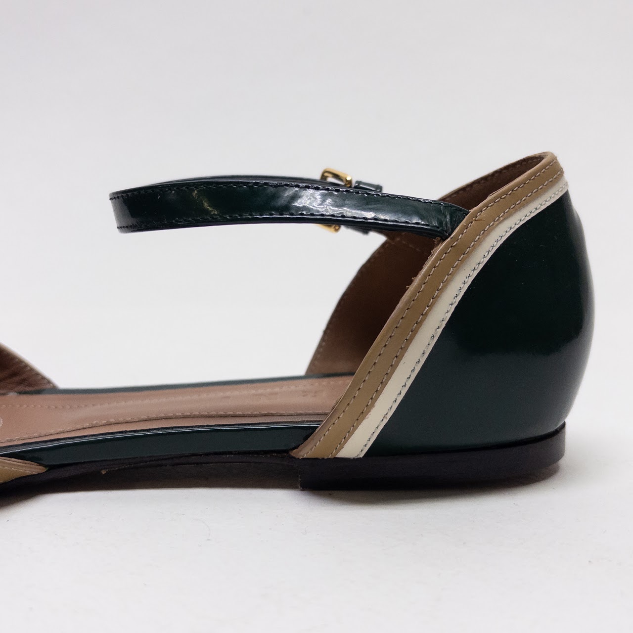 Marni Tri Color Patent Leather Flats