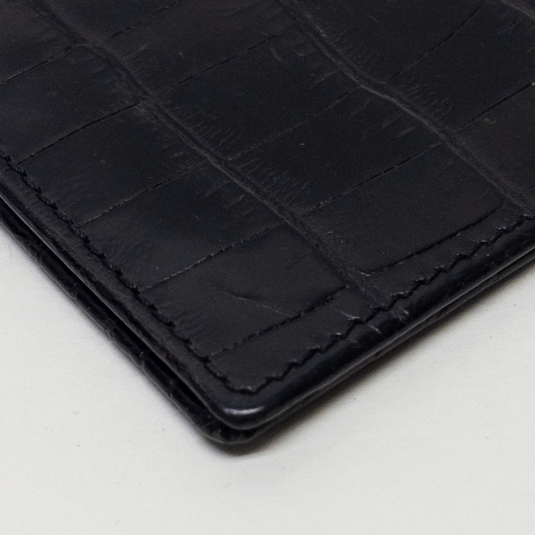 Barney's New York Alligator Card Wallet