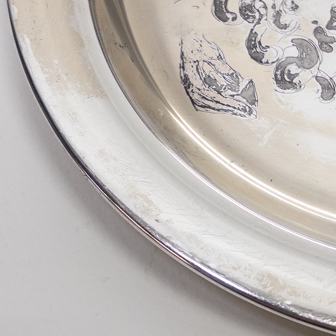 Sterling Silver Set of Three Judaica Themed Plates