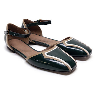 Marni Tri Color Patent Leather Flats